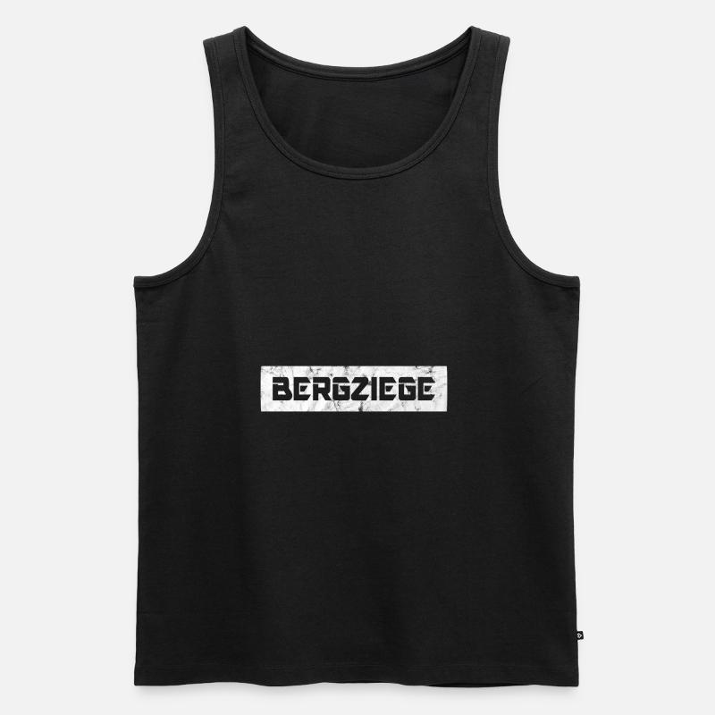 Bergziege - Männer Premium Bio Tank Top - Schwarz
