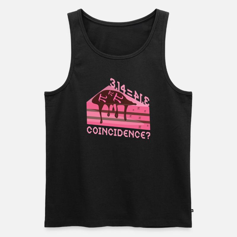 Math 3,14 = Pie - Coincidence? Pi - Männer Premium Bio Tank Top - Schwarz