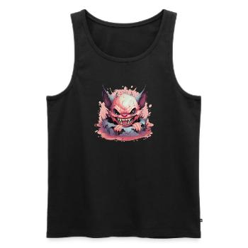 Baby Monster - Men's Premium Organic Tank Top - black - Front - AI Model Male 178 light (178cm)