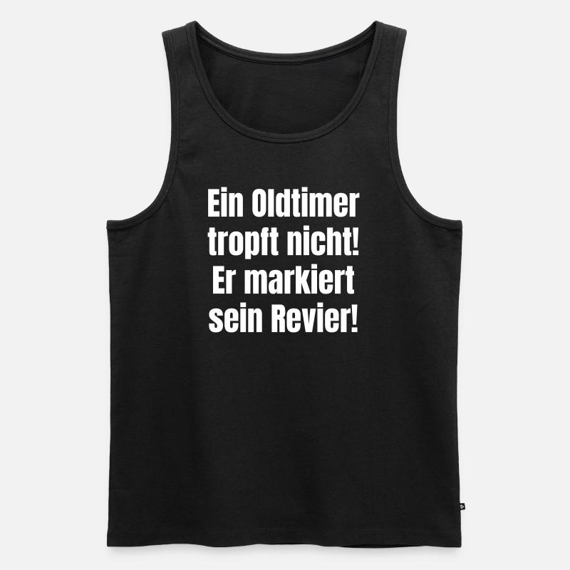 Oldtimer tropfen nicht - Männer Premium Bio Tank Top - Schwarz