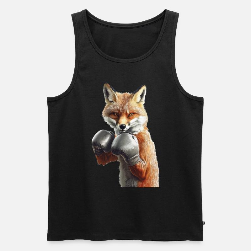 Fuchs - Männer Premium Bio Tank Top - Schwarz