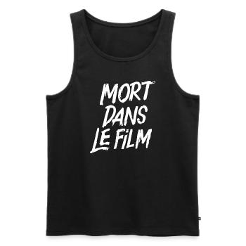 Mort dans le film - Débardeur bio Premium Homme - noir - Devant - Michal (187cm)