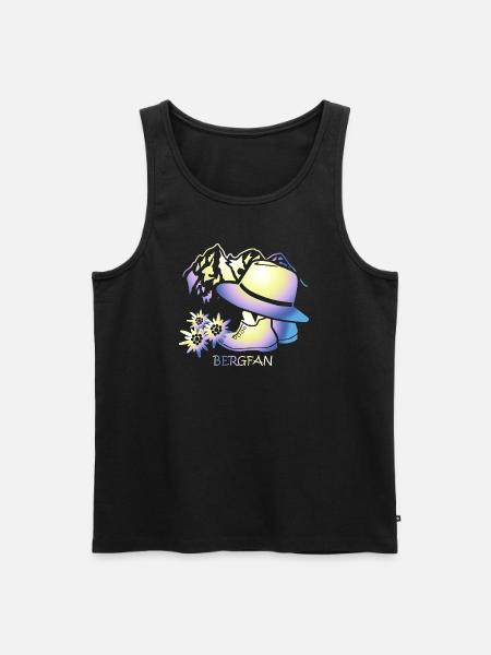 Motif Mountain Fan Mountain Friends Gift - Men's Premium Organic Tank Top - black