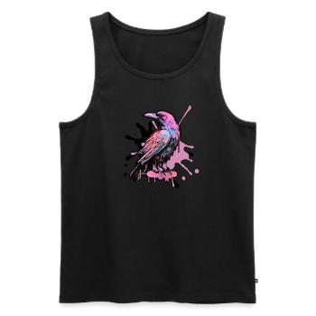 Pinky Rabe - Männer Premium Bio Tank Top - Schwarz - Vorne - AI Model Male 178 light (178cm)