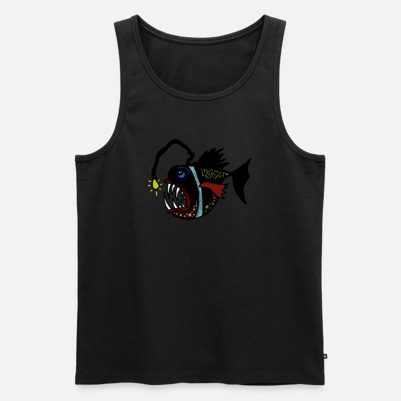 anglerfisch - Männer Premium Bio Tank Top - Schwarz