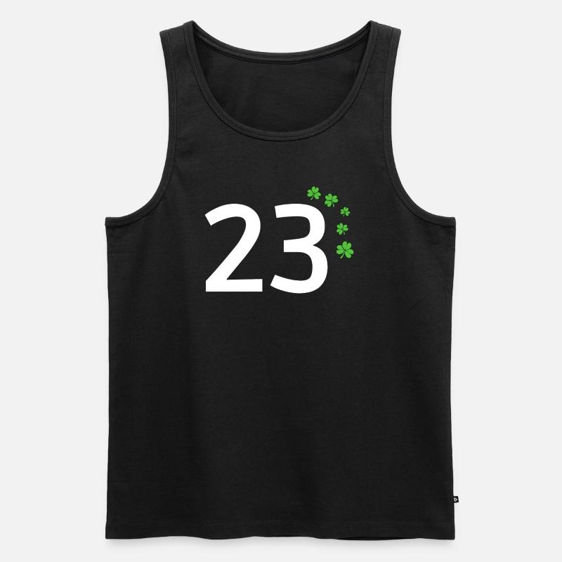 23 - Männer Premium Bio Tank Top - Schwarz