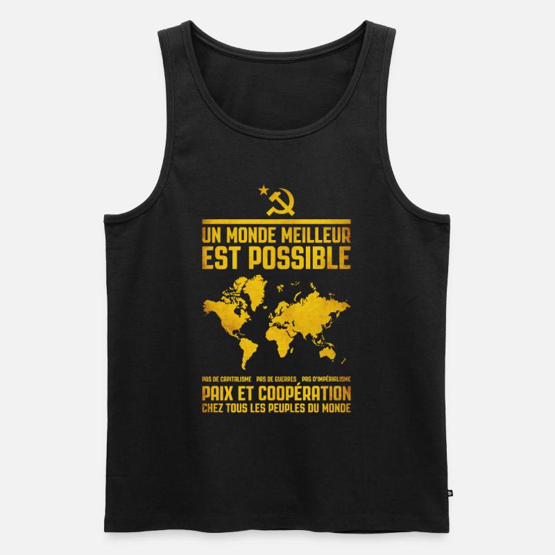 Eine bessere Welt 2 - Männer Premium Bio Tank Top - Schwarz