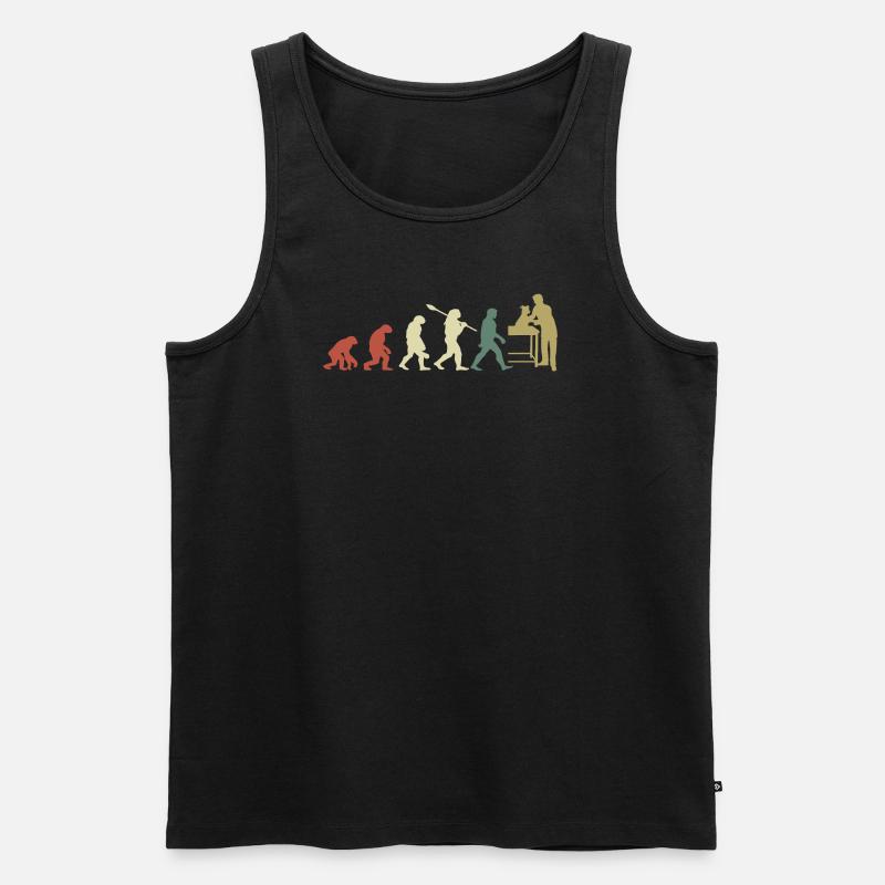 Veterinary Evolution Geschenk für Tierärzte - Männer Premium Bio Tank Top - Schwarz