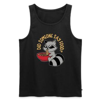 Citation ironique d'un opossum, quelqu'un dit de - Débardeur bio Premium Homme - noir - Devant - Michal (187cm)