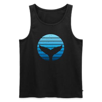 Rettet die Wale Ozean Orca Blauwal Buckelwal - Männer Premium Bio Tank Top - Schwarz - Vorne - AI Model Male 178 light (178cm)
