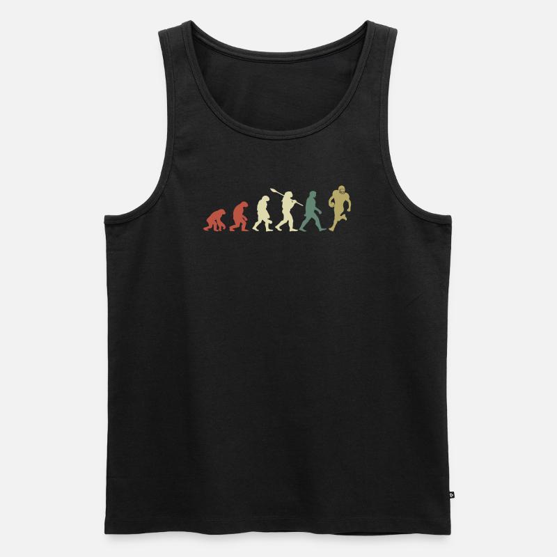 Evolution Rugby - Men's Premium Organic Tank Top - black