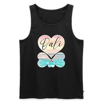 Bali - Indonesien - Männer Premium Bio Tank Top - Schwarz - Vorne - AI Model Male 178 light (178cm)