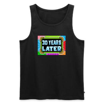 30 years later Birthday Gift - Men's Premium Organic Tank Top - black - Front - AI Model Male 178 light (178cm)