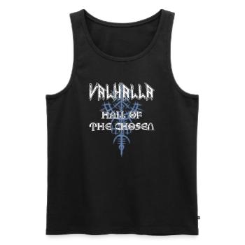 Valhalla - Salle des élus - Débardeur bio Premium Homme - noir - Devant - AI Model Male 178 light (178cm)
