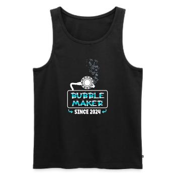 Bubblemaker Scuba Diving seit 2024 - Männer Premium Bio Tank Top - Schwarz - Vorne - AI Model Male 178 light (178cm)