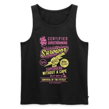 Surströmming T Shirt Design - Männer Premium Bio Tank Top - Schwarz - Vorne - Michal (187cm)