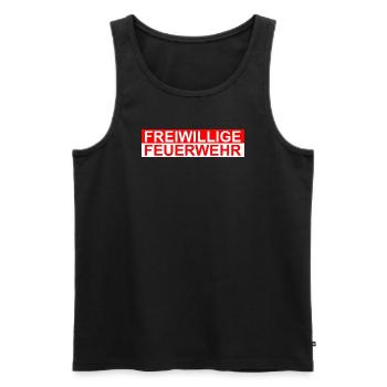 Freiwillige Feuerwehr - Männer Premium Bio Tank Top - Schwarz - Vorne - Michal (187cm)