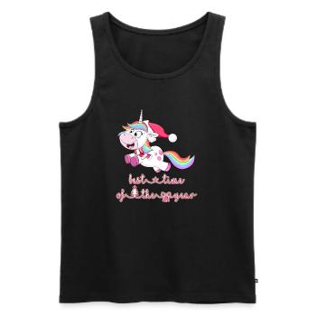 licorne licorne - Débardeur bio Premium Homme - noir - Devant - AI Model Male 178 light (178cm)