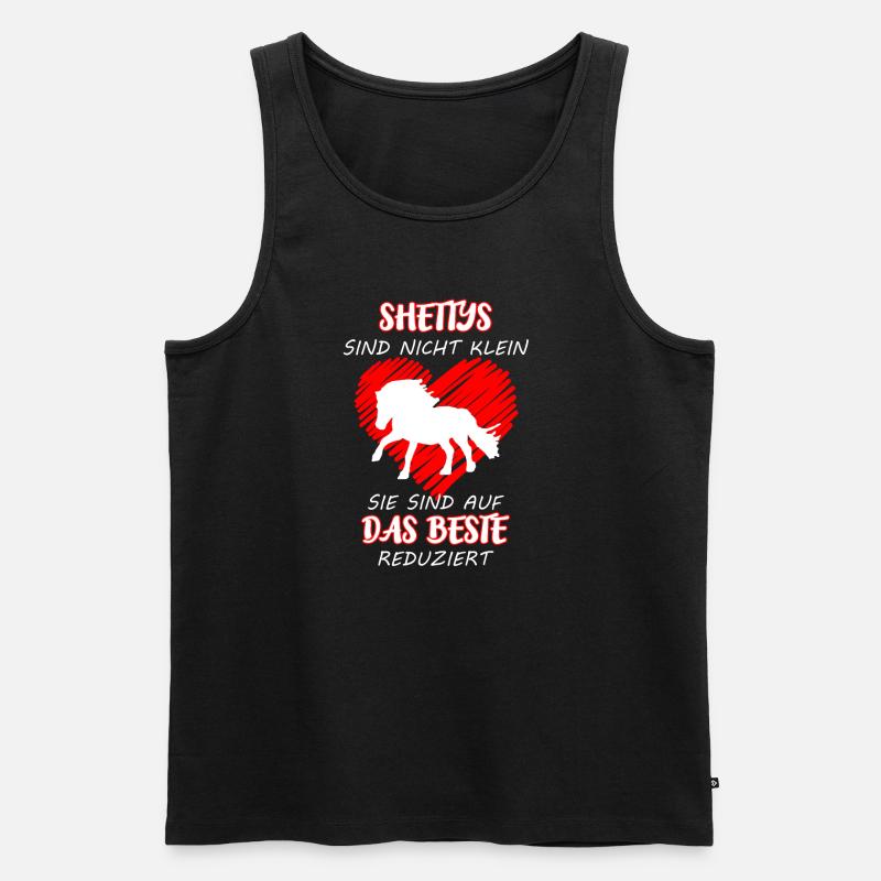 Shettys sind nicht klein - Männer Premium Bio Tank Top - Schwarz