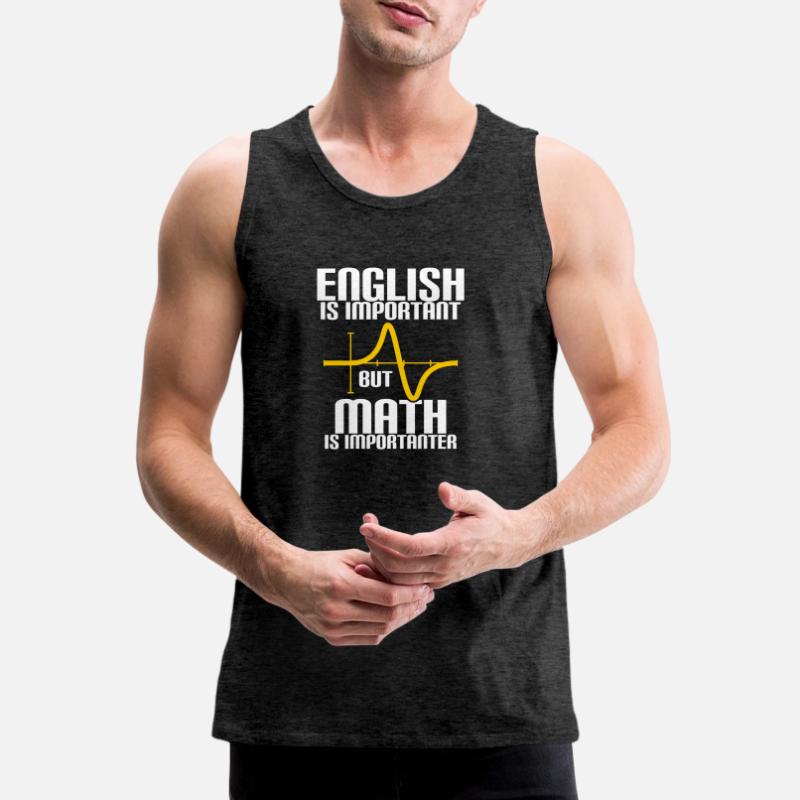 MATH EST PLUS IMPORTANT QUE L'ANGLAIS - MATH - COMPUTING Débardeur bio Premium Homme