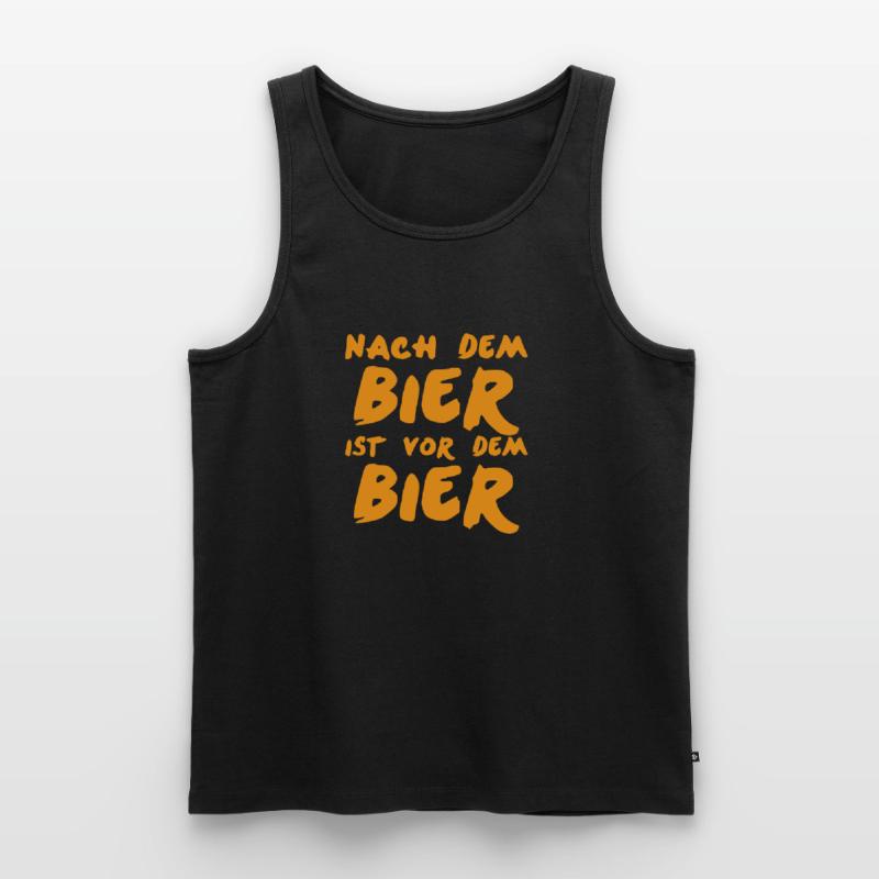 Nach dem Bier ist vor dem Bier Geschenkidee Männer Premium Bio Tank Top