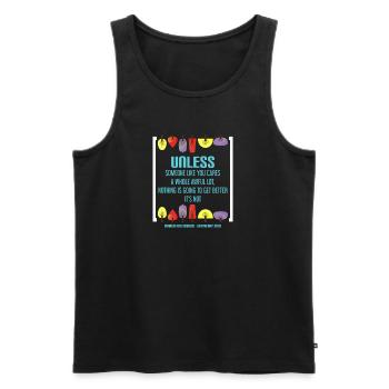 MARCH FOR SCIENCE - EARTH DAY - EARTH DAY - Men's Premium Organic Tank Top - black - Front - Michal (187cm)