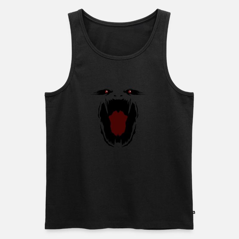 Monster - Männer Premium Bio Tank Top - Schwarz