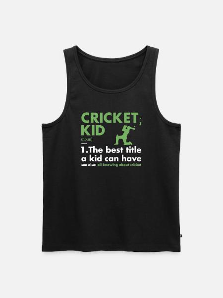 Sport Kid Definition Cricket - Men's Premium Organic Tank Top - black