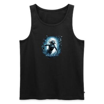 Diving Diver Real Mind Reset - Meilleures ventes de plongée - Débardeur bio Premium Homme - noir - Devant - AI Model Male 178 light (178cm)