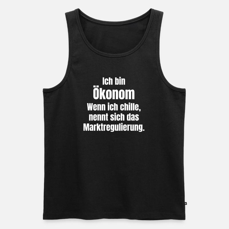Ökonom - Männer Premium Bio Tank Top - Schwarz