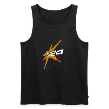 Palazzo Rotor 2018 auf schwarz / on black only - Männer Premium Bio Tank Top - Schwarz - Vorne - Michal (187cm)