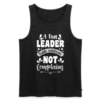 Boss Job Firma Team - Männer Premium Bio Tank Top - Schwarz - Vorne - AI Model Male 178 light (178cm)