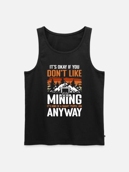 Coal Shovel Miner Treasures - Men's Premium Organic Tank Top - black
