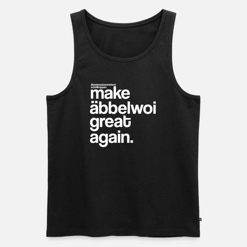 make äbbelwoi great again - Männer Premium Bio Tank Top - Schwarz