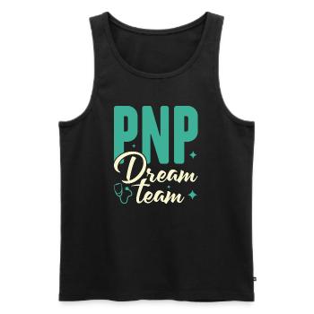 PNP Dream Team - Kinderkrankenschwester Praktiker - Männer Premium Bio Tank Top - Schwarz - Vorne - Michal (187cm)