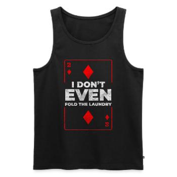 Kartenspiel Glücksspiel Blackjack All In - Männer Premium Bio Tank Top - Schwarz - Vorne - Michal (187cm)