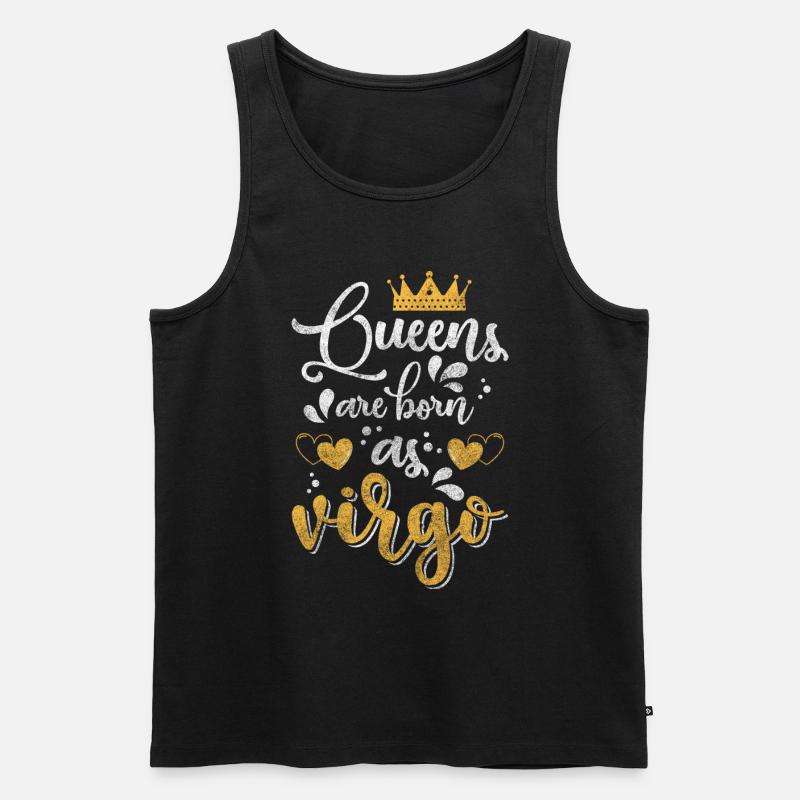 Jungfrau August Element Zeichen - Männer Premium Bio Tank Top - Schwarz