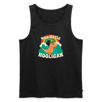WEE LITTLE HOOLIGAN Dinosaur Kids St Patrick s - Men's Premium Organic Tank Top - black - Front - AI Model Male 178 light (178cm)