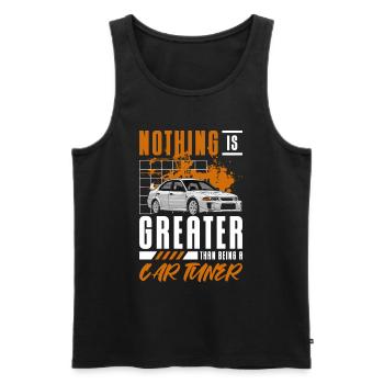 Tuner Autofahrer Rennwagen - Männer Premium Bio Tank Top - Schwarz - Vorne - Michal (187cm)
