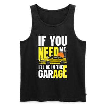 Tuning Racing Cars - Men's Premium Organic Tank Top - black - Front - Michal (187cm)