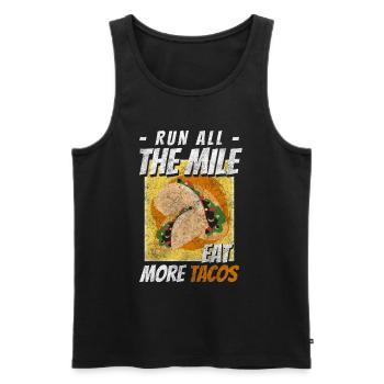 Tacos Espagnol Affamé Cinco de Mayo - Débardeur bio Premium Homme - noir - Devant - Michal (187cm)