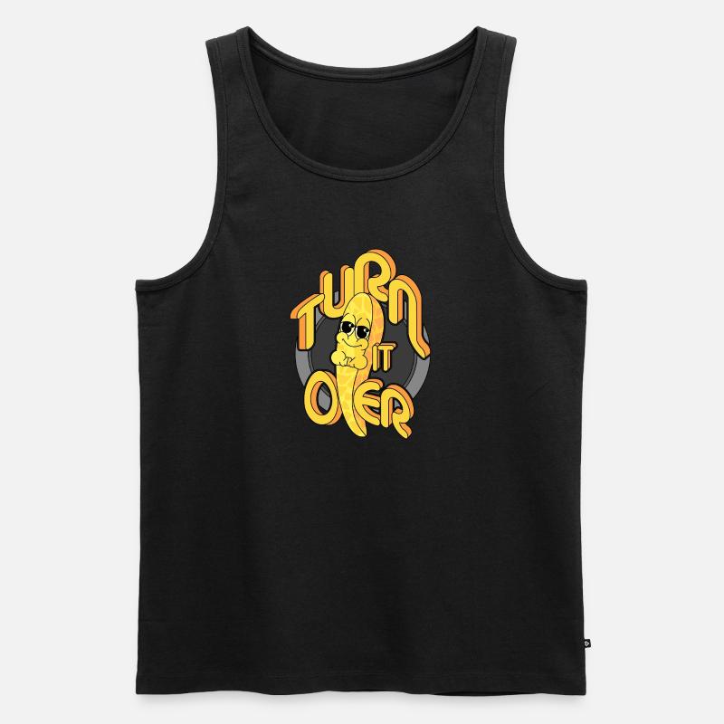 DREHEN SIE ES UM - Männer Premium Bio Tank Top - Schwarz