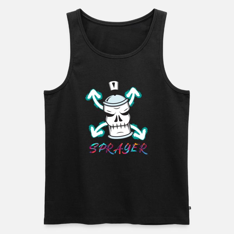 Sprayer - Männer Premium Bio Tank Top - Schwarz