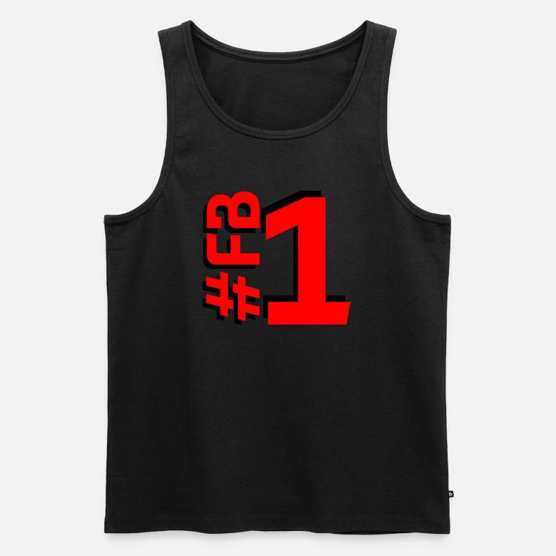 FB1-KARTON - Männer Premium Bio Tank Top - Schwarz