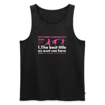 Gymnast Aunt Definition Rhythmic Gymnastics - Männer Premium Bio Tank Top - Schwarz - Vorne - Michal (187cm)