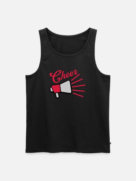 Cheer Megaphone speak symbol - Men's Premium Organic Tank Top - black