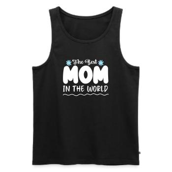 La Meilleure Maman Au Monde Meilleure Maman Maman - Débardeur bio Premium Homme - noir - Devant - Michal (187cm)
