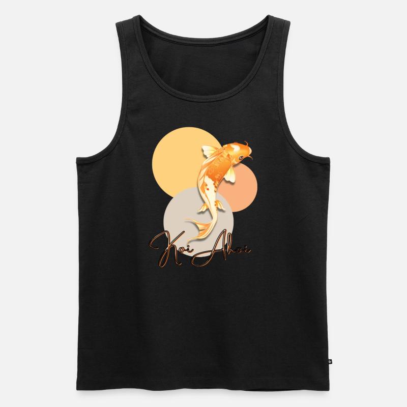 Koi Ahoi - Männer Premium Bio Tank Top - Schwarz