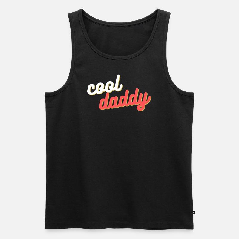 cool daddy - Männer Premium Bio Tank Top - Schwarz