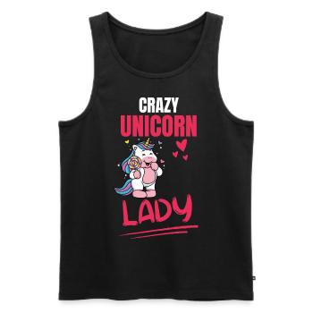 Lady Frauen Fantasy Tier Lustiges Geschenk Einhorn - Männer Premium Bio Tank Top - Schwarz - Vorne - AI Model Male 178 light (178cm)